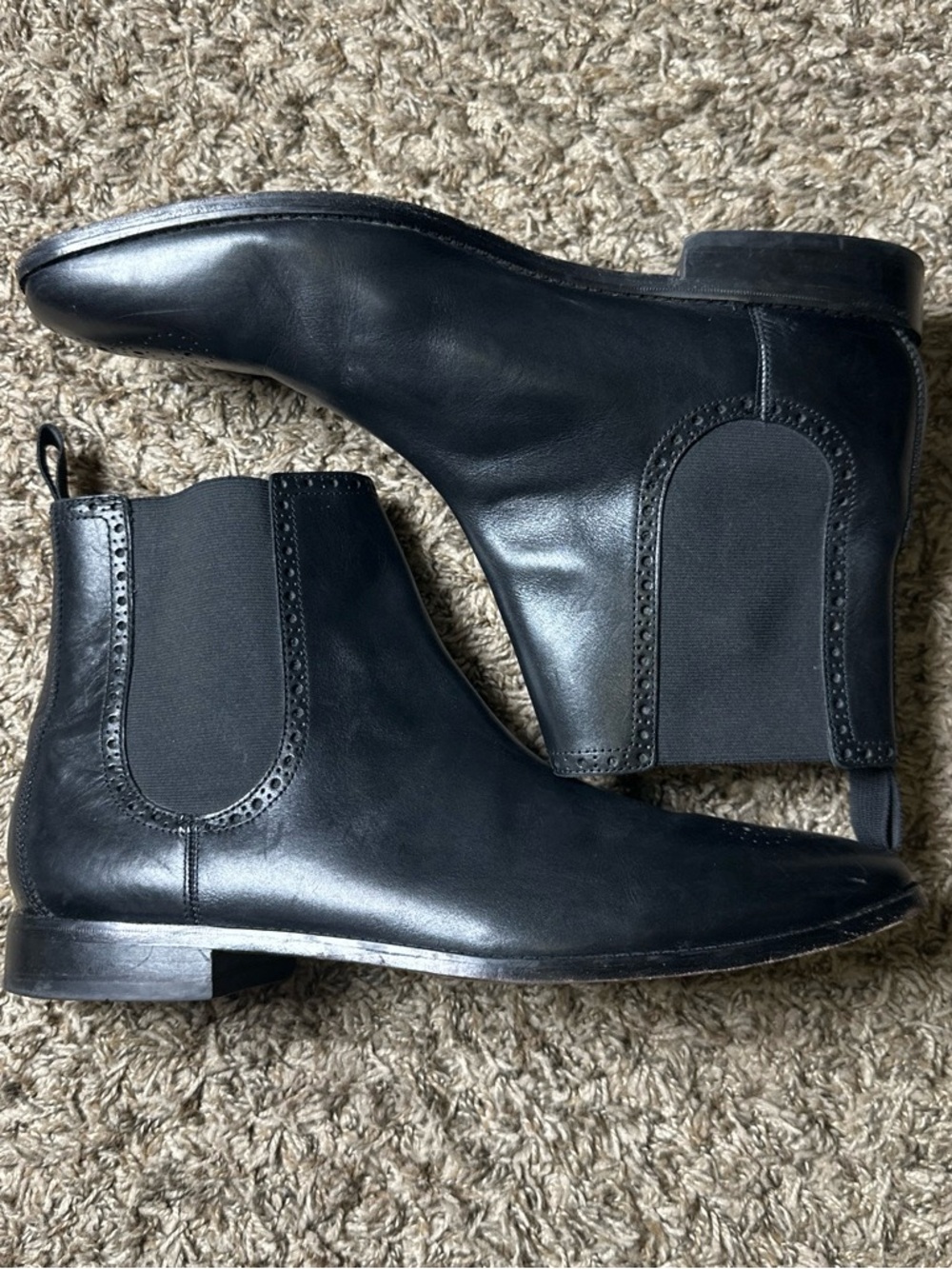 Cole Haan Grand OS Black Leather Chelsea Ankle Boots size 13M